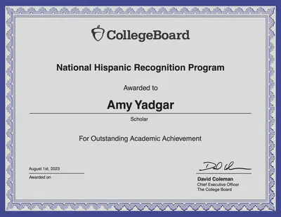 National Hispanic Recognition Program